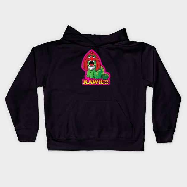 Rawr!!! Kids Hoodie by OrneryDevilDesign